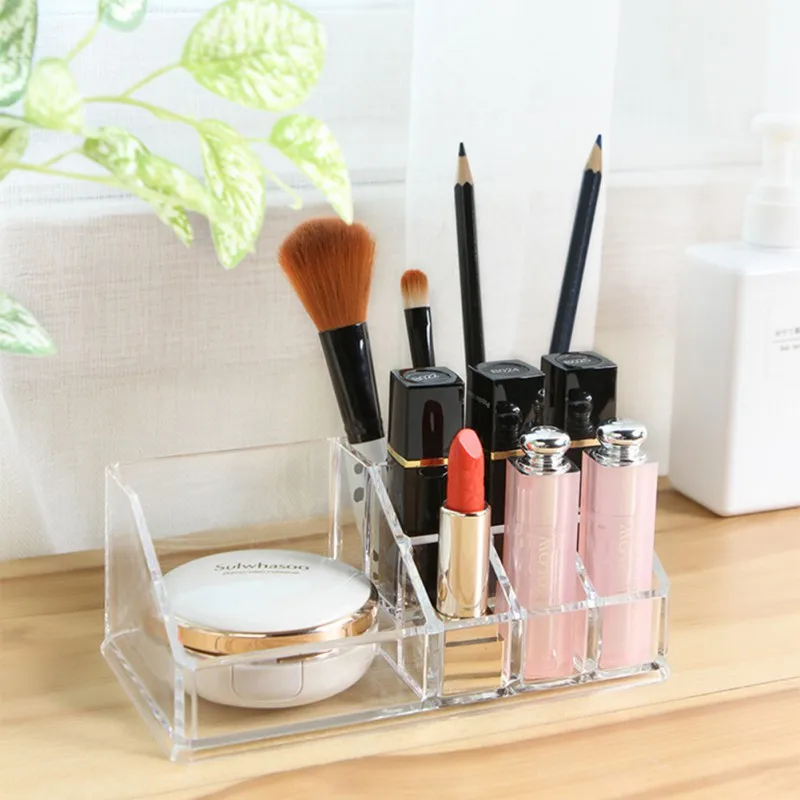 

Desktop Lipstick Nail Gel Cosmetic Storage Box Acrylic Transparent Jewelry Makeup Organizer Makeup Tool Kit DW67