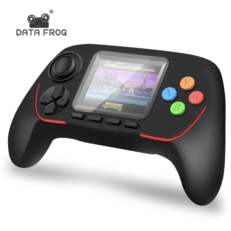 

DATA FROG 2.5 Inch Handhled Game Console 4 Colors Available Bluetooth 2.4G Online Combat Built-in 788 In 1 Games for Kids