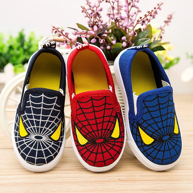 

2018 Hot Sale Fashion Kids Shoes For Boys Girls Spiderman Children Sneakers Soft Breathable Boys Shoes Spider man Loafers