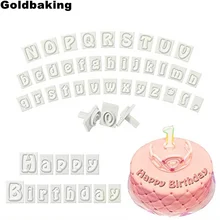 64 шт пластиковый Алфавит формочки для печенья набор помадки Формочки верхний и нижний чехол Арт Деко цифры буквы штампы