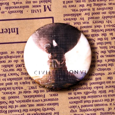 30 Type Game Brooches The Elder Scrolls V Dishonored 2 Dead Space Serious Sam ABZU Rocket League Badge Pins For Bag Jewelry