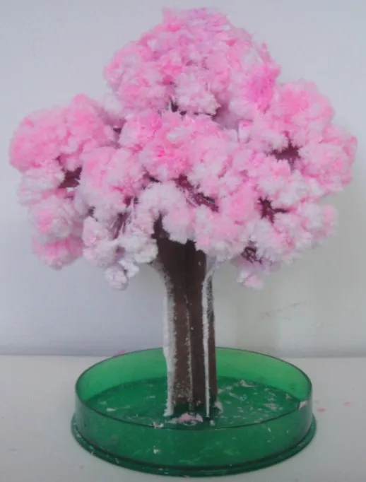 

2019 10PCS 14x11cm Pink Big Magic Grow Paper Japanese Sakura Tree Magically Growing Trees Kit Desktop Cherry Blossom Kids Toys