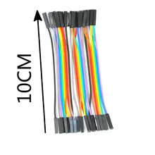 1 шт 40 pin плоский кабель с гнездовыми концами(Кабельщик) 10 см с одной 40-контактной полосой для Aduino