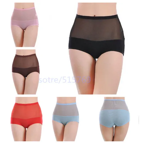 

9 colors Girls' bamboo fiber underwear high waist Panties soft body shaping Briefs Free Shipping