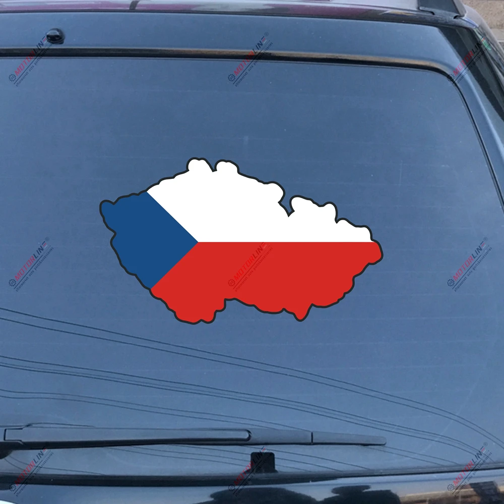 

Czech Republic Czechs Map Flag Decal Sticker Car Vinyl Reflective pick size