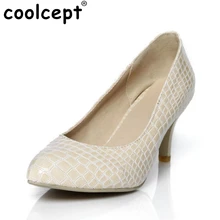 CooLcept free shipping high heel shoes platform women sexy dress footwear fashion P11016 hot sale EUR size 32-43