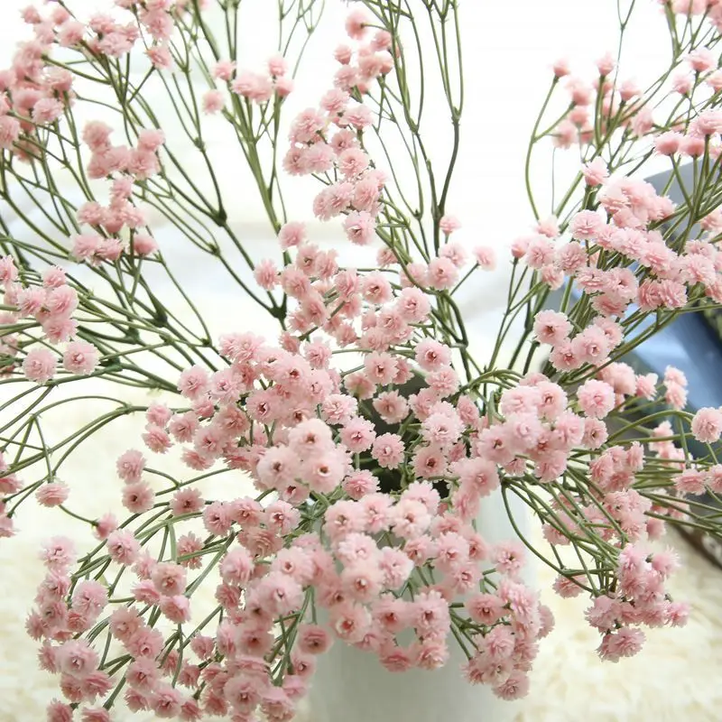 

Artificial Flowers False Baby's Breath Gypsophila Wedding Bouquet Home Decoration Birthday DIY Photo Props Fake Flower Branch