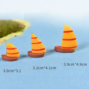

Figurines Miniature Garden Craft Sailboat Fairy Garden Miniatures Sailboat Figurine Mini Garden Decoration Crafts Terrarium