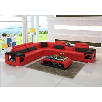 

Modern extra large cheap leather sectional sofa for sale