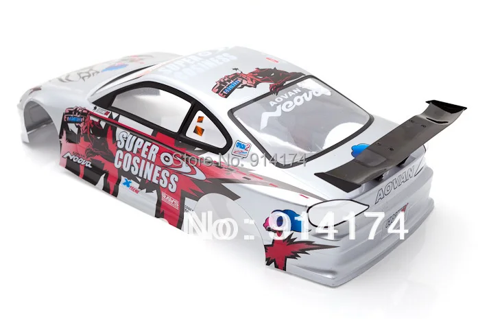 Корпус автомобиля YUKALA 1/10 R/C ПВХ Окрашенный корпус для гоночного rc 190 мм №: 007 2