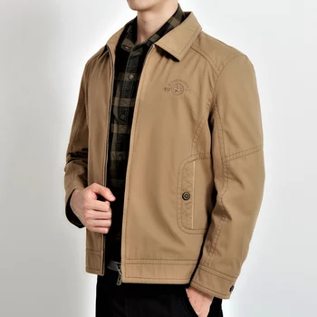 

Plus Size 4XL 2018 Tactical Military Jackets for Men Middle-aged Casual Outerwear Embroidery Cotton bomber Outdoor Coat
