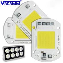 Acamm COB мощный прожектор AC 220 В 20 Вт 30 Вт 50 вт DIY для проекторов Светодиодный точечный светильник уличный яркий светильник