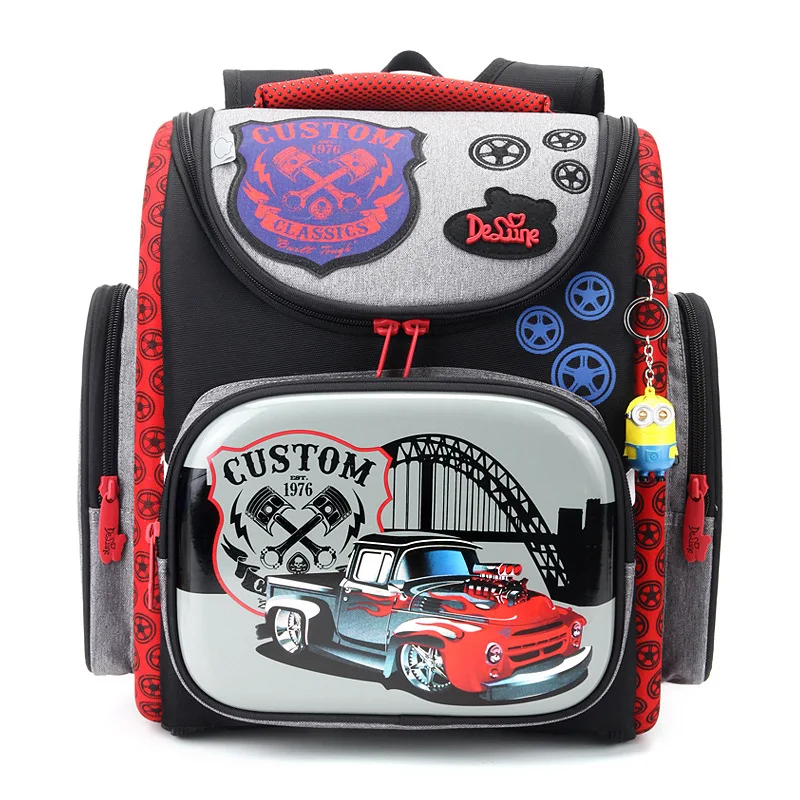 Delune Brand Hard Shell Ergonomic Design Children School Bags Primary Grade 1 3 Students font b