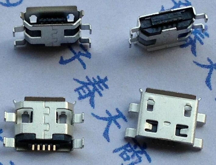 100 шт. Micro USB 5pin B Тип 0 8 мм Женский Разъем для Мобильный телефон mini разъем зарядная