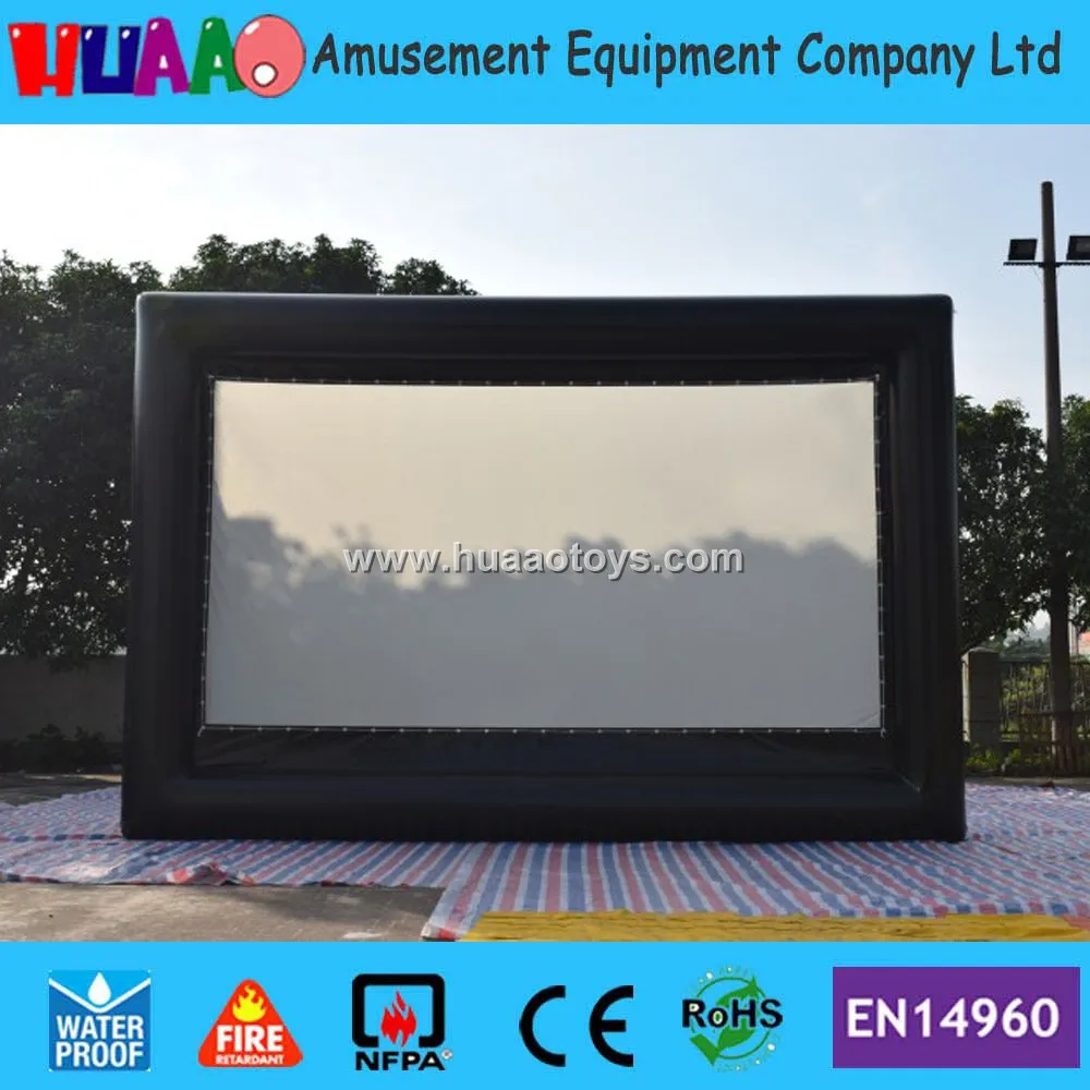 

Free shipping full PVC giant inflatable movie screen inflatable inflatable film screen inflable screen for rear projection
