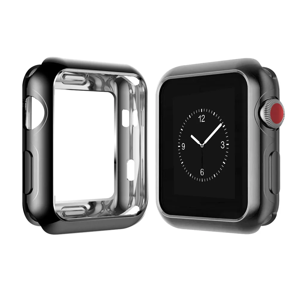 38/42/40/44 мм часы чехол для Apple Watch Series 5 4 3 2 1 Бампер Мягкий чехол из ТПУ с узором для наручных часов iWatch, защитная рамка для Для мужчин/Для женщин