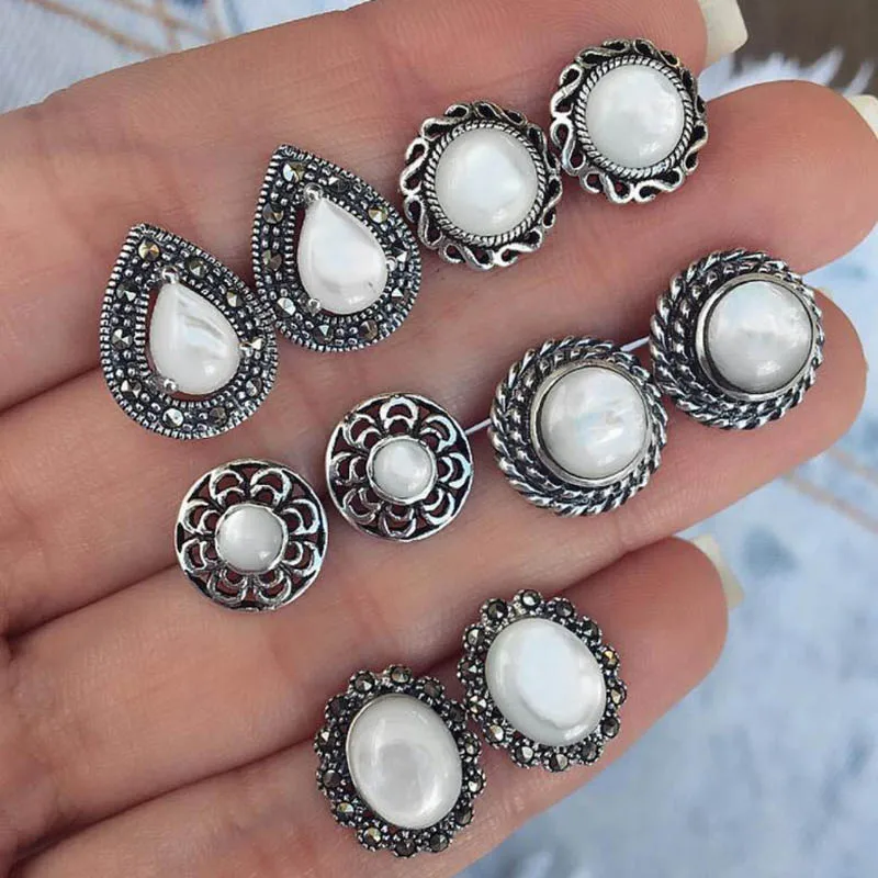 

Big Opal Stud Earrings for Women Wedding Party Boucle D'oreille Earring Jewelry Dazzling Cubic Zirconia Brincos