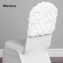 Стул с розочками капот Свадебная вечеринка рождественские украшения крепежная створка стула 100 шт/партия