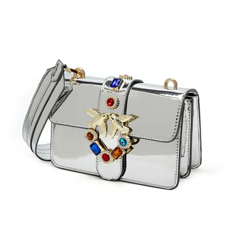 

the swallow package 2018 new han edition fashionable joker color diamond small bread shop of guangzhou quality handbag