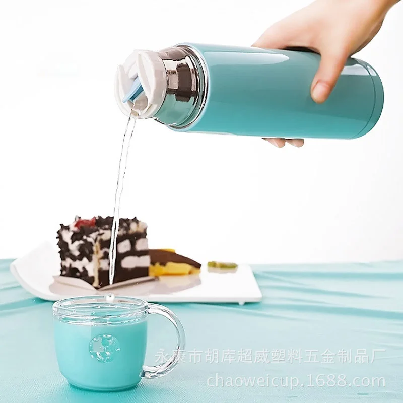 

Thermo Cup Stainless Steel Coffee Travel Mug Water Hot Container Kids School Water Bottles Non Breakable Cute Tumblers AWW9003