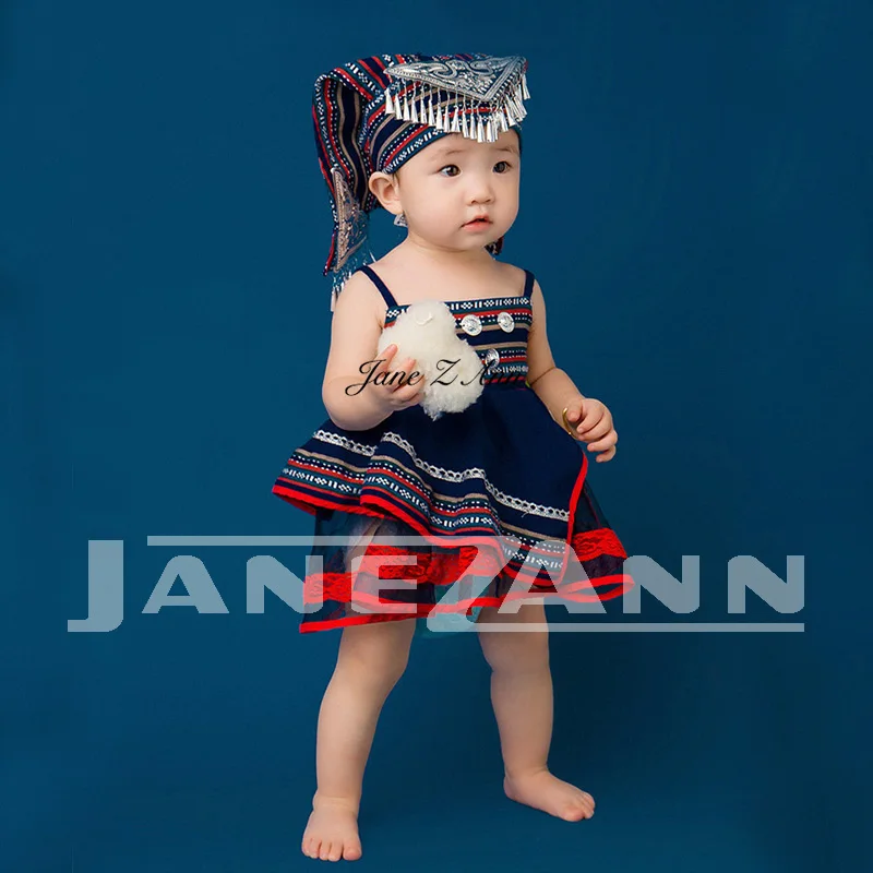 Jane Z Ann/детская одежда для фотосъемки платье для студийной фотографии одежды для маленьких мальчиков и девочек от 3 до 12 месяцев