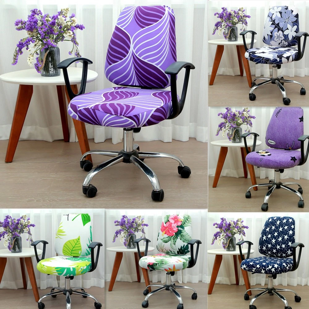 Universal Computer Removable Rotate Seat Cover Stretch Chair Covers Home Office 