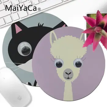 

MaiYaCa High Quality Llama Anti-Slip Durable Silicone mat mouse 200x200mm 220x220mm Round Mouse Pad
