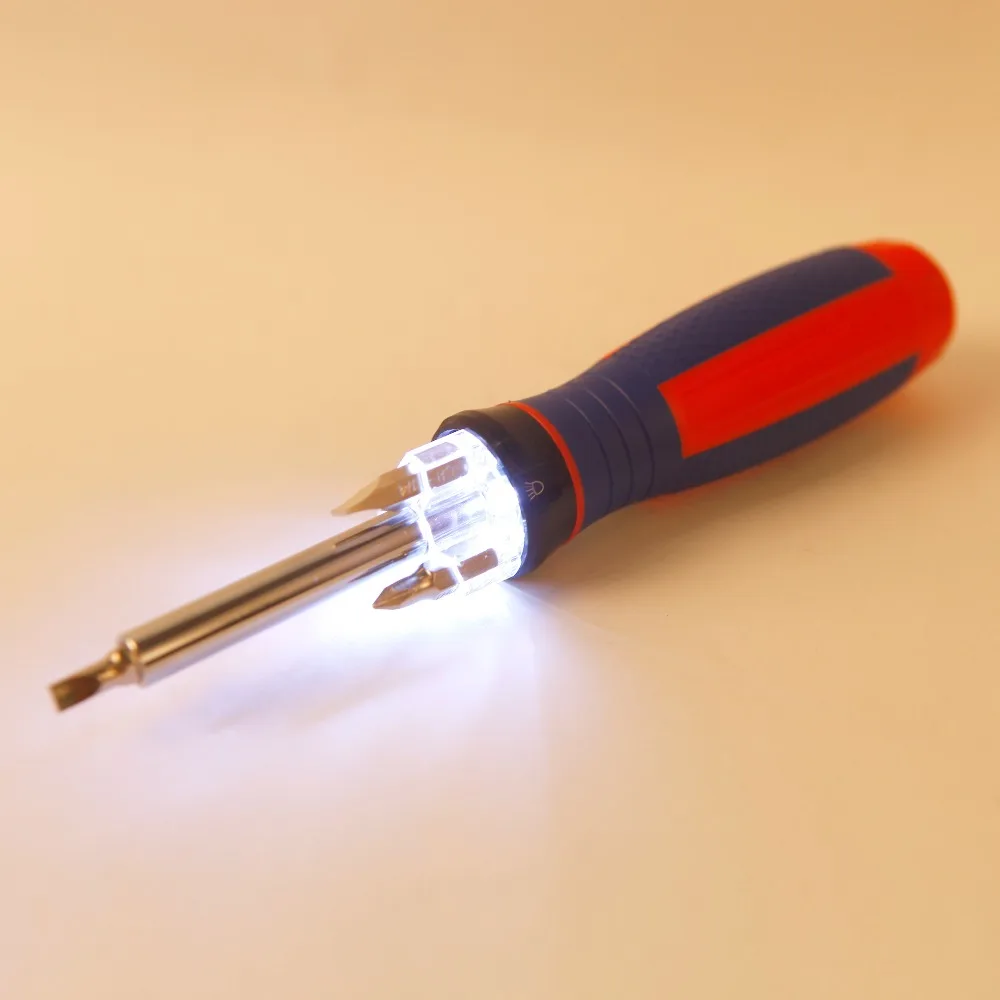 Buy WORKPRO 4 in 1 Screwdriver with Flashlight Lighted