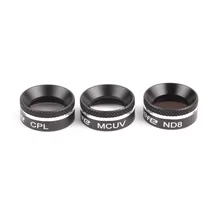 Snap em Conjunto 3 Peças CPL MCUV + + ND8 CPL Filtros Lente Da Câmera Kit Filtro Polarizador Circular para DJI MAVIC AR Drone Acessórios