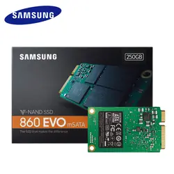 SAMSUNG оригинальный SSD 250 г 500 г 860 EVO mSATA Внутренний твердотельный диск mSATA3 MLC 5 лет гарантии для ноутбуков настольных ПК