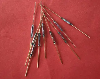 

Free Shipping! 50pc Magnetron switch reed switches normally open MKA-10110 Diameter 1.8MM 10MM length