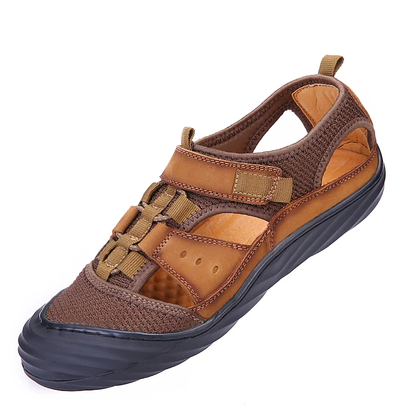 

Brand Genuine Leather Men Shoes Summer New Large Size Men's Sandals Men Sandals Fashion Sandals Hiking Shoes Free Shipping