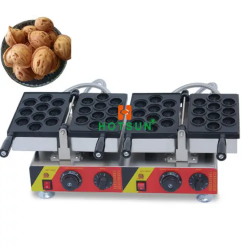 Free Shipping Commercial Non stick Electric 20pcs Oreshki Walnut Cookie