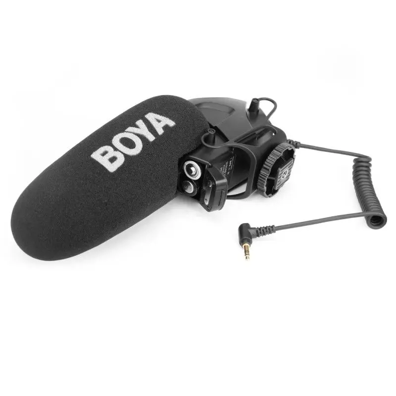 Boya By-Bm3030 широковещательный микрофон с лобовым стеклом для Canon Nikon sony Dslr