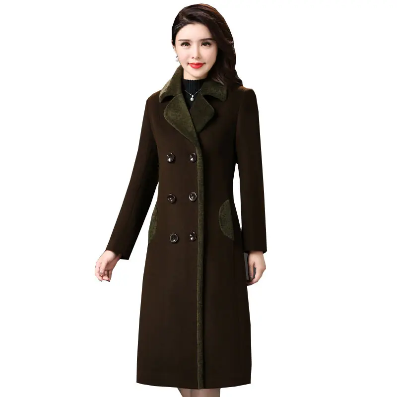 Ukrainian Winter Plus Size Wool Jacket 2017 New Thickened Noble High