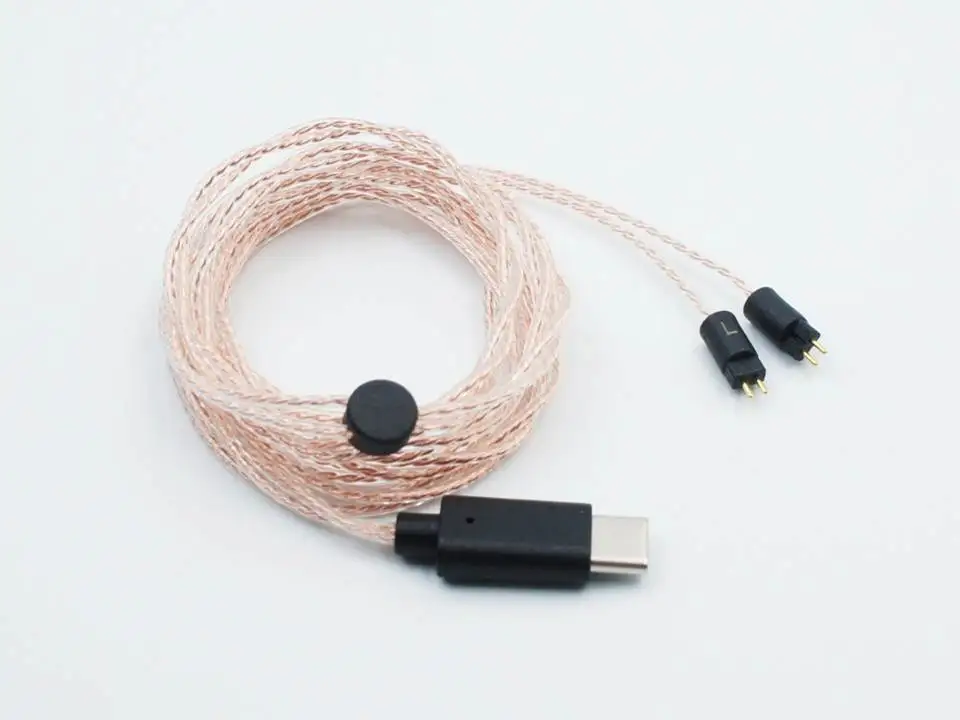 2-Pin Type-C OE аудио 2Dual OFC MMCX/2Pin 0,78 мм HiFi кабель для наушников - Цвет: 2-Pin Type-C