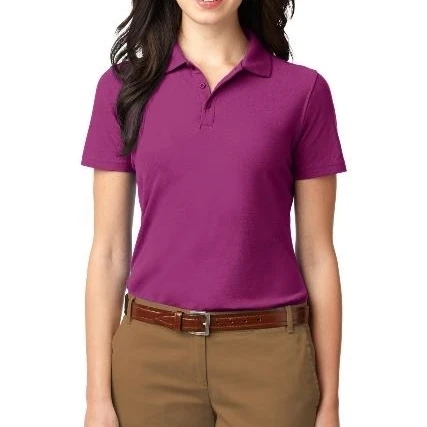 Port Authority L510 Ladies Stain-Resistant Polo Tees Boysenberry Pink - 4XL (1)