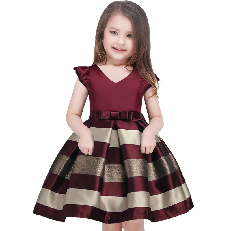 

2018 NEW SUMMER Baby Girl Princess Dress Kids Stripe Sleeveless Dresses For Toddler Children European American Fashion Clothing