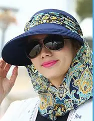 Модная Солнцезащитная шляпа для лица, летние складные шляпы для женщин, анти-УФ, с широкими полями, регулируемая Женская шляпа, летняя