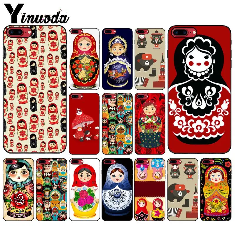 

Yinuoda Russian matryoshka Dolls DIY Printing Drawing Phone Case cover Shell for iPhone X XS MAX 6 6S 7 7plus 8 8Plus 5 5S XR