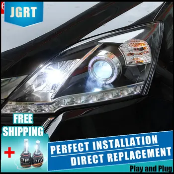 

2PCS LED Headlights For Honda CRV 2007-2011 Car Led Lights Double Xenon Lens Car Accessories Daytime Running Lights Fog Ligh