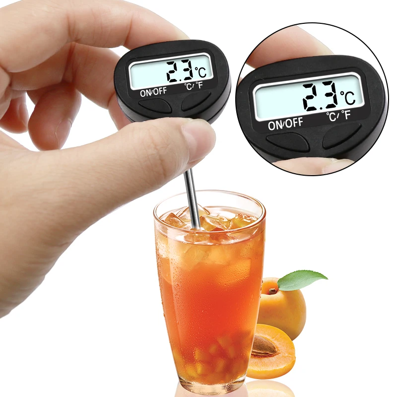 Электронный цифровой термометр для еды для торта, конфет, жарки, барбекю, еды, мяса, температуры, бытовые Термометры с длинным зондом