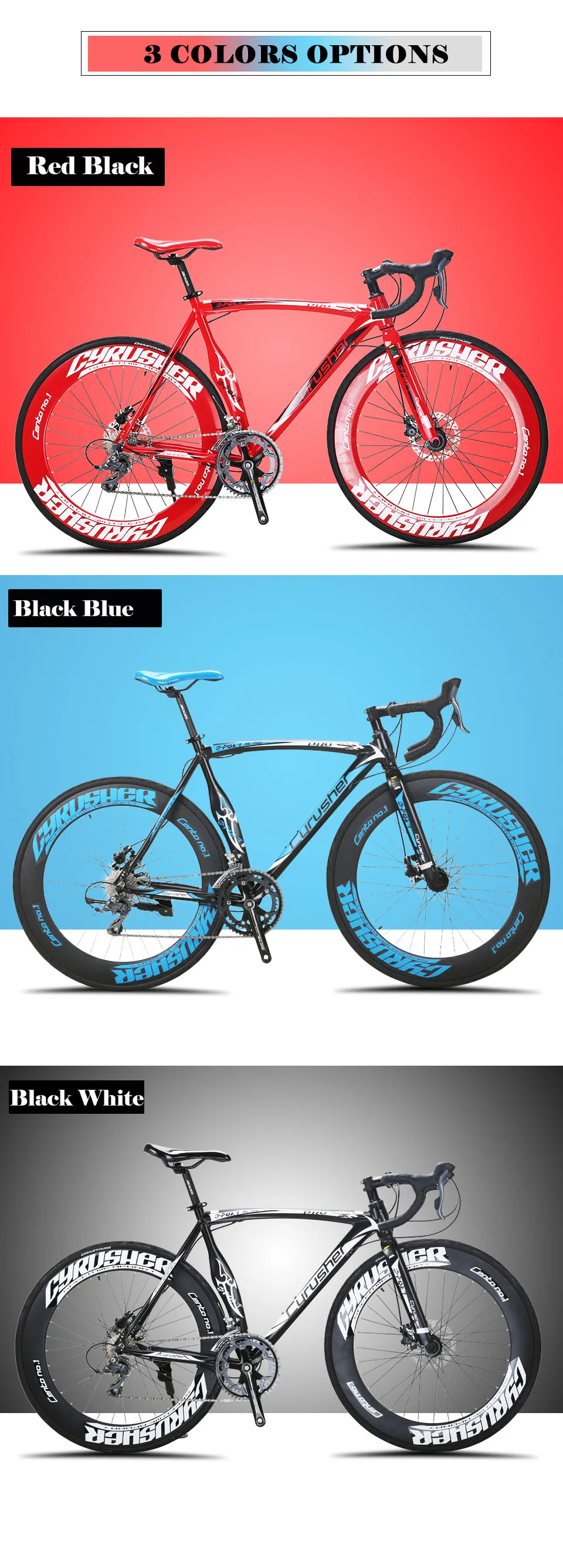 Perfect Cyrusher XC700 Road Bicycle 16 Speeds 700C 54/56CM Light Aluminum Frame Road Bike Mechanical Disc Brakes Racing bike 3 Perfect Cyrusher XC700 Road Bicycle 16 Speeds 700C 54/56CM Light Aluminum Frame Road Bike Mechanical Disc Brakes Racing bike 3
