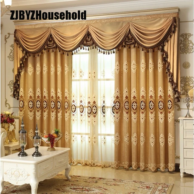 Europa Stil Vorhänge Luxus Bestickte Für Wohnzimmer Moderne Europa Stil Vorhänge Luxus Bestickte Für Wohnzimmer Moderne Fenster Vorhang Volant Schlafzimmer