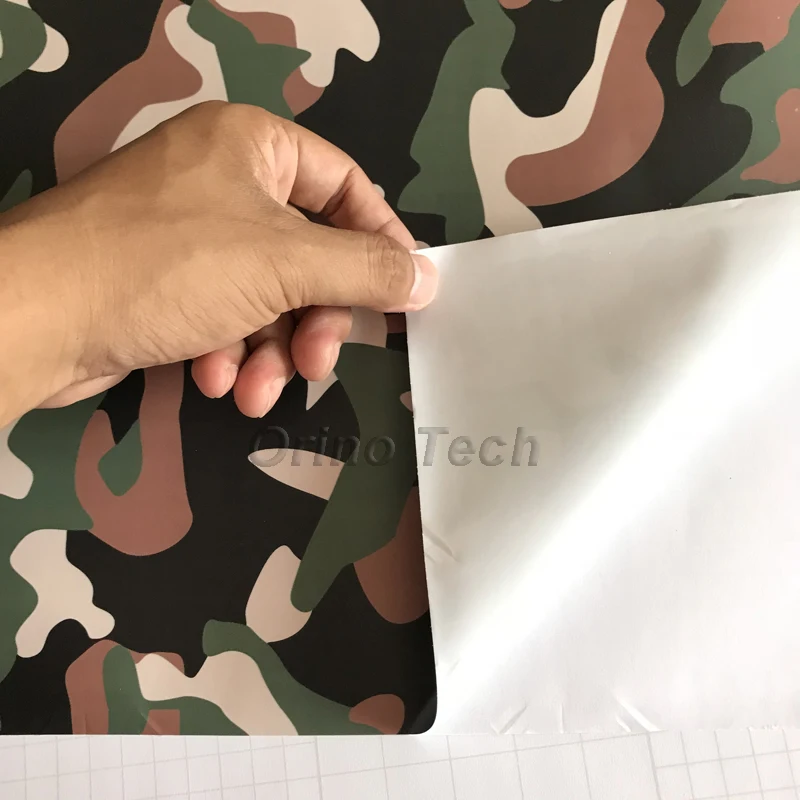 Black Army Green Vinyl Film Wrap-5