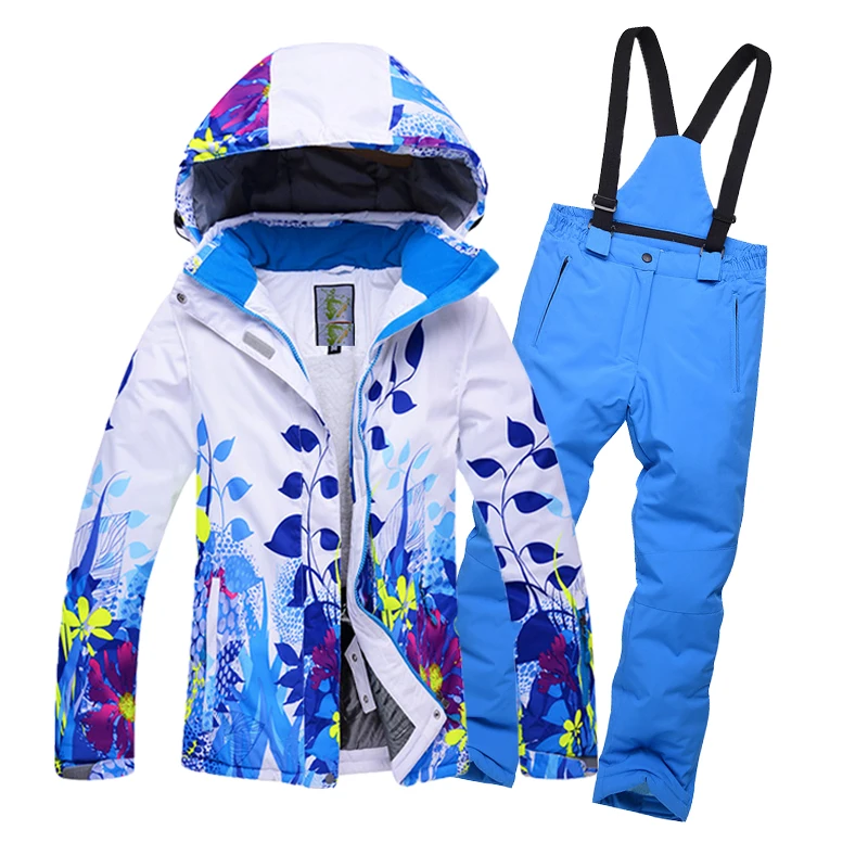 Г. детский лыжный костюм для улицы зимняя водонепроницаемая дышащая теплая флисовая Лыжная куртка в Корейском стиле для мальчиков и девочек, штаны комплект из 2 предметов - Цвет: color 2