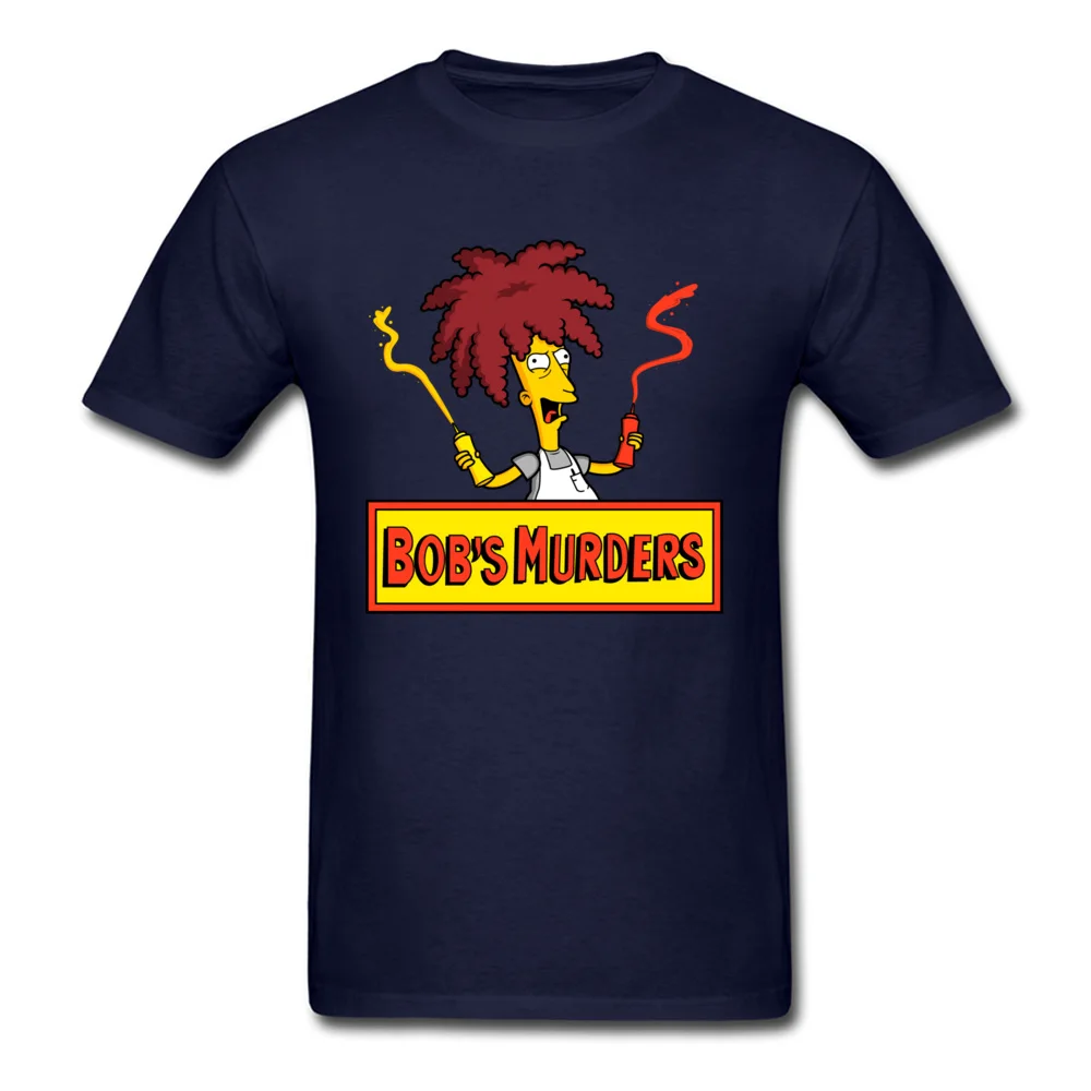 Coupons bob s murders 8869 Normal T Shirts O-Neck All Cotton Men Tops Shirts Short Sleeve Thanksgiving Day Normal Clothing Shirt bob s murders 8869 navy