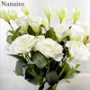 70CM Silk Artificial Trigeminal lisianthus Flower Bouquet For Wedding Decoration Table Arrangement Cheap Fake Flowers Craft ► Photo 1/6