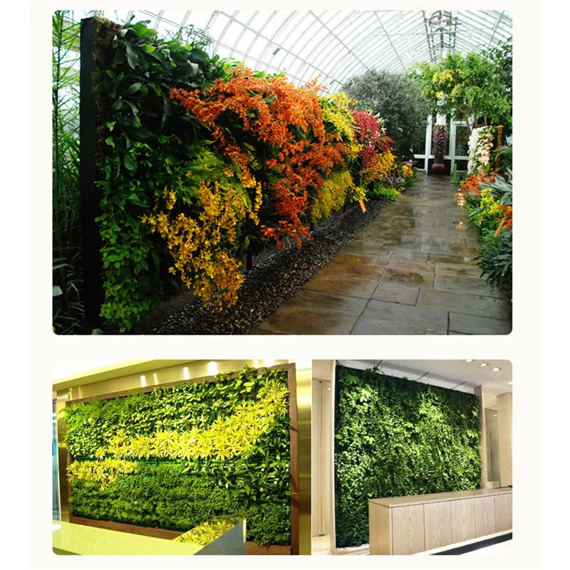 100*100 см 25 карманов Зеленая вертикальная садовая сеялка сумки для выращивания настенные сумки для посадки цветов товары для овощей