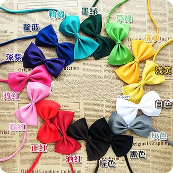 

15 Colors 100 pcs/bag Pet Grooming Accessories mix colors Handmade Adjustable pet dog cat bow tie Pet Products Fast Shipping